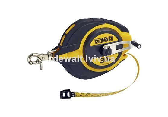 Рулетка вимірювальна Steel, 30 м х 10 мм DeWALT DWHT0-34093