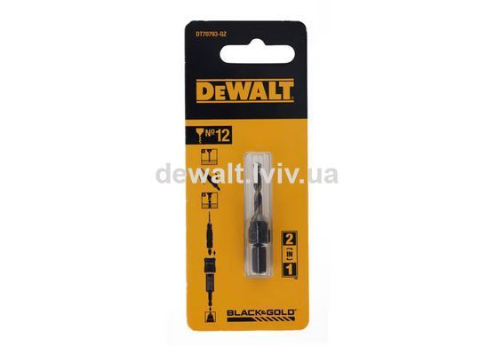 Свердло пілотне з зенкером FLIP&DRIVE №12 DeWALT DT70793