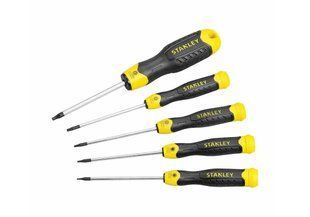 Набор отверток CushionGrip, 5 штук, Torx: №: TT5, TT6, TT8, TT10, TT15 STANLEY STHT2-65155
