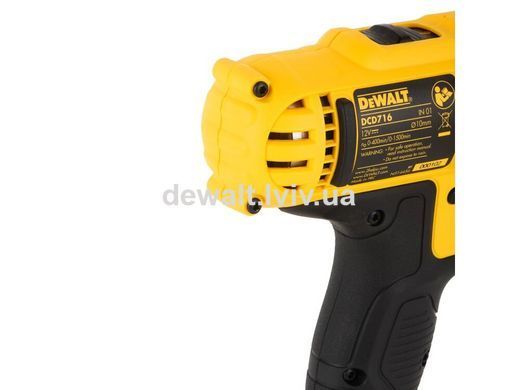 Дрель-шуруповерт аккумуляторная DeWALT DCD716