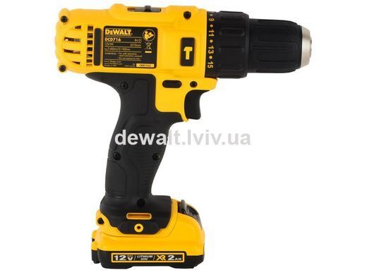 Дрель-шуруповерт аккумуляторная DeWALT DCD716