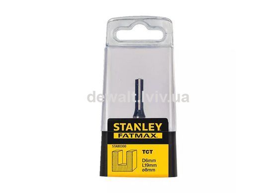 Фреза по дереву пазова пряма діаметром 6 мм STANLEY STA80300