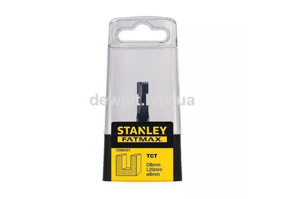 Фреза по дереву пазова пряма діаметром 8 мм STANLEY STA80301