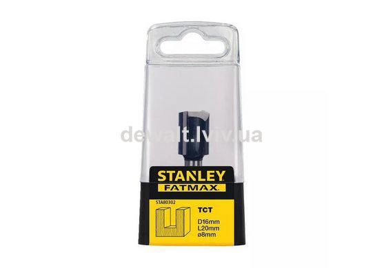 Фреза по дереву пазова пряма діаметром 16 мм STANLEY STA80302
