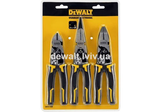 Набор из трех шарнирно-губцевых инструментов Compound Action DeWALT DWHT0-70485