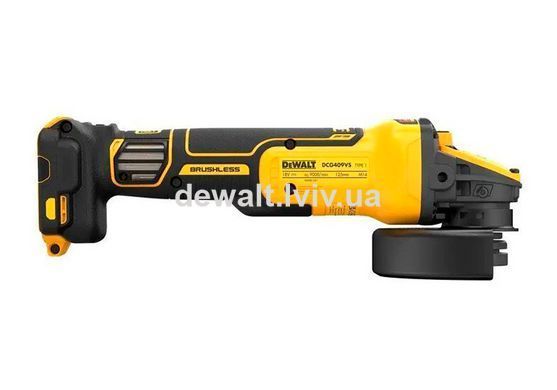 Шлифмашина угловая аккумуляторная DeWALT DCG409VS