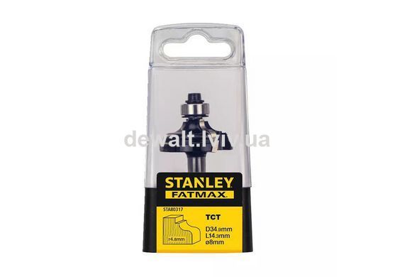Фреза по дереву профільна діаметром 34.9 мм STANLEY STA80317