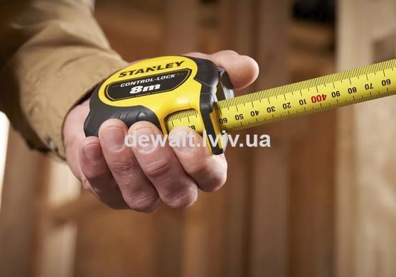 Рулетка вимірювальна CONTROL-LOCK довжиною 8 м, STANLEY STHT37240-3