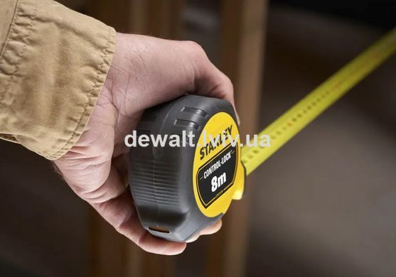 Рулетка вимірювальна CONTROL-LOCK довжиною 8 м, STANLEY STHT37240-3