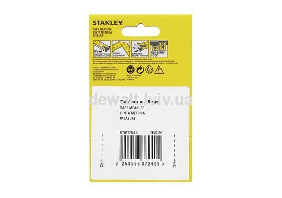 Рулетка вимірювальна CONTROL-LOCK довжиною 8 м, STANLEY STHT37240-3