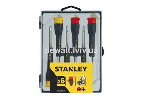 Набор из шести отверток для точной механики STANLEY STHT0-62631