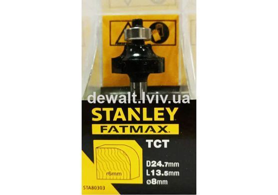 Фреза по дереву профільна діаметром 24.7 мм STANLEY STA80303