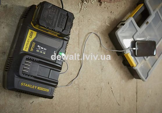 Зарядное устройство на 2 аккумулятора 18В STANLEY FATMAX SFMCB24