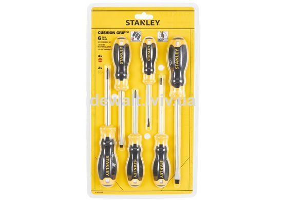 Набор из шести отверток CushionGrip STANLEY STHT16165-0
