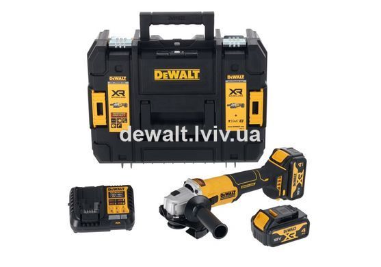 Шлифмашина угловая аккумуляторная DeWALT DCG407M2T