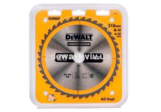 Диск пилковий СONSTRUCTION DeWALT DT1953