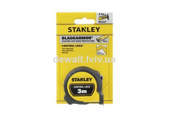 Рулетка вимірювальна CONTROL-LOCK довжиною 3 м, STANLEY STHT37230-0