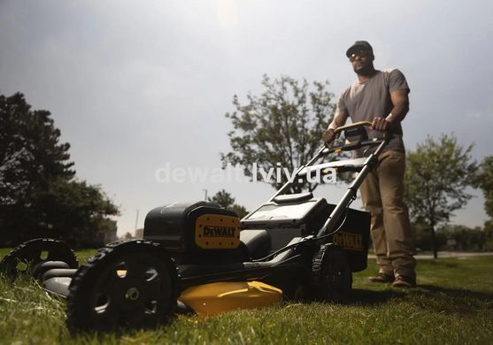 Газонокосилка аккумуляторная самоходная бесщёточная DeWALT DCMWSP156W2