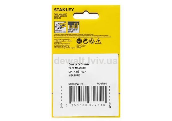 Рулетка измерительная CONTROL-LOCK длиной 5 м, STANLEY STHT37231-0