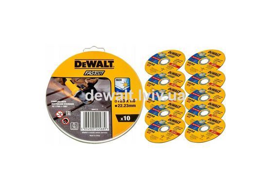 Набір кругів відрізних HIGH PERFORMANCE DeWALT DT43972