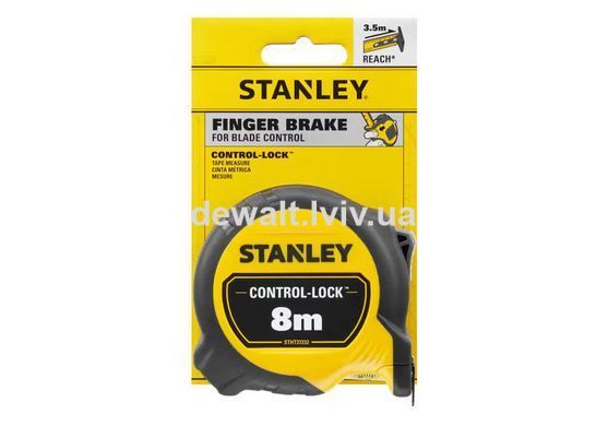Рулетка измерительная CONTROL-LOCK длиной 8 м, STANLEY STHT37232-0