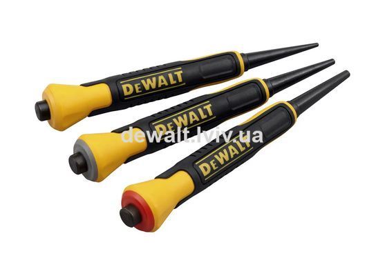 Набор бородков (добойников) диаметром 0.8; 1.6; 2.4 мм, длиной 125 мм DeWALT DWHT0-58018