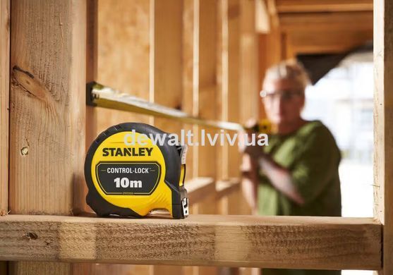 Рулетка измерительная CONTROL-LOCK длиной 10 м, STANLEY STHT37233-0