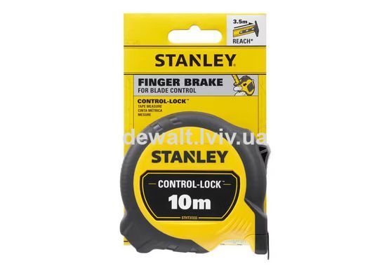 Рулетка измерительная CONTROL-LOCK длиной 10 м, STANLEY STHT37233-0
