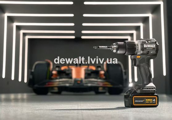 Дрель-шуруповёрт аккумуляторная ударная McLaren F1 TEAM LIMITED EDITION DeWALT DCD85MM2T