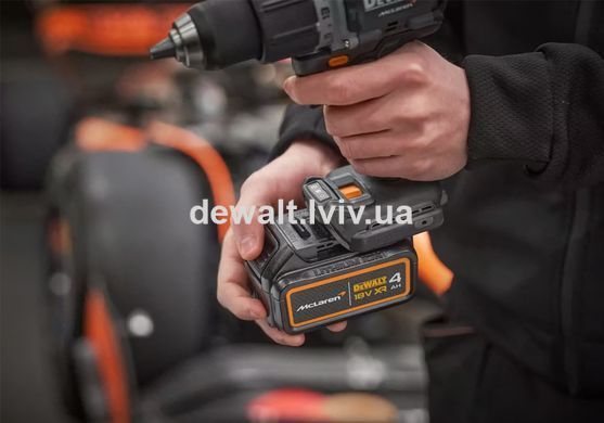 Дрель-шуруповёрт аккумуляторная ударная McLaren F1 TEAM LIMITED EDITION DeWALT DCD85MM2T