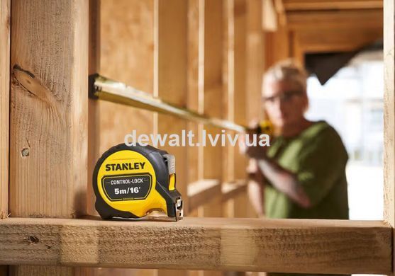 Рулетка вимірювальна CONTROL-LOCK довжиною 5 м/16, STANLEY STHT37235-5
