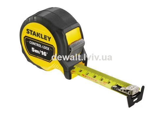 Рулетка вимірювальна CONTROL-LOCK довжиною 5 м/16, STANLEY STHT37235-5