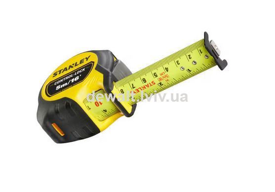 Рулетка вимірювальна CONTROL-LOCK довжиною 5 м/16, STANLEY STHT37235-5