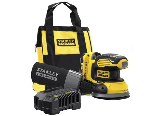 Шлифмашина эксцентриковая аккумуляторная бесщёточная STANLEY FATMAX SFMCW220D1S