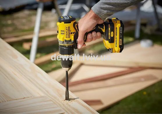 Дриль-шурупокрут ударний акумуляторний безщітковий STANLEY FATMAX SFMCD721B