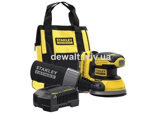 Шлифмашина эксцентриковая аккумуляторная бесщёточная STANLEY FATMAX SFMCW220D1S