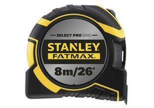 Рулетка вимірювальна FatMax&reg;Autolock довжиною 8 м/26, шириною 25 мм, в обгумованому корпусі, з подвійною шкалою STANLEY FMHT43243-0