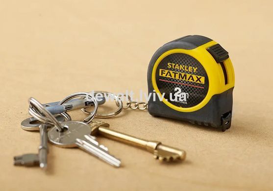 Рулетка-брелок FATMAX, 2м х 13мм в гумовому корпусі STANLEY FMHT1-33856