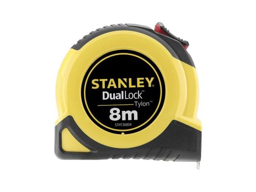 Рулетка вимірювальна TYLON ™ Dual Lock довжиною 8 м, шириною 25 мм, в пластмасовому корпусі STANLEY STHT36804-0