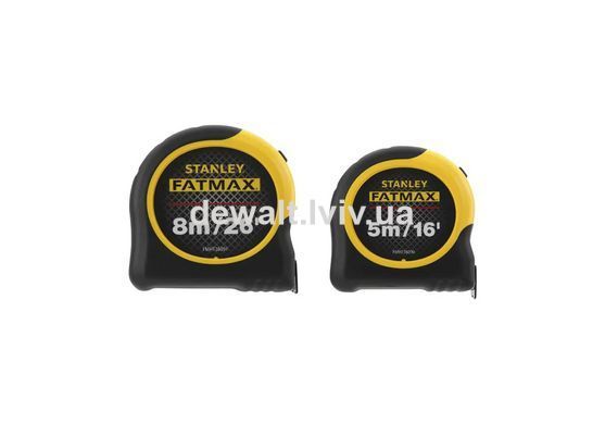 Рулетки вимірювальні FatMax&reg;, 5м/16х25мм + 8/26х25, в хромованому корпусі STANLEY FMHT81745-0